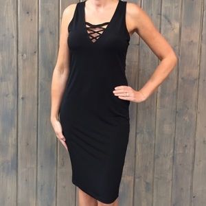 Veronica M. Crisscross Tank Dress